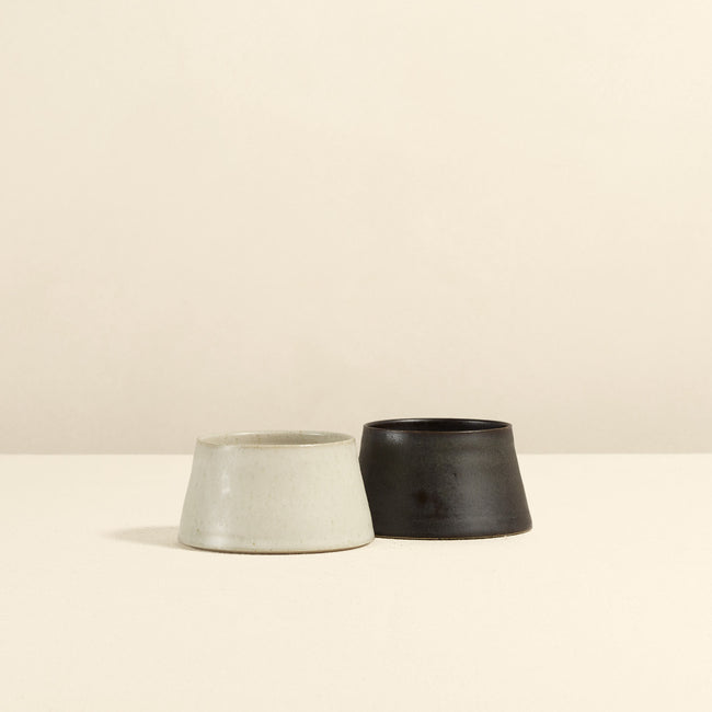 Stoneware Salt & Pepper Holder Set
