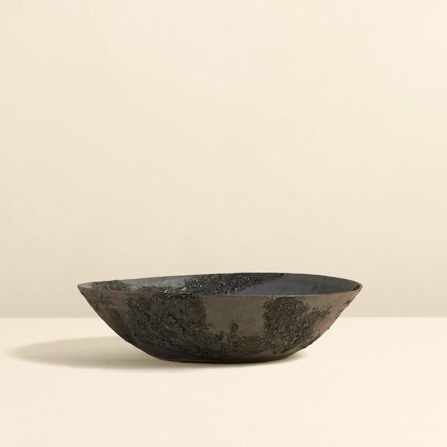 Black Lava Ceramic Bowl