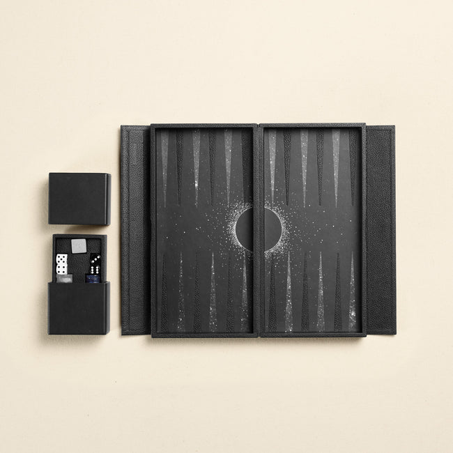Leather Travel Backgammon Set
