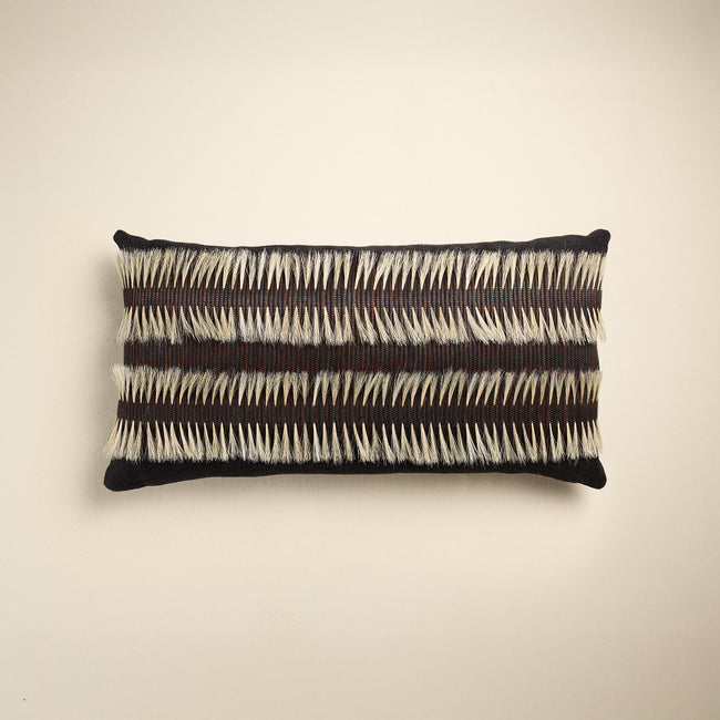 Horsehair Woven Leather Pillow