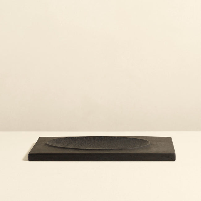 Hand Carved Oak Tray