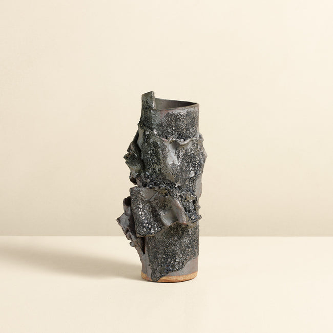 Black Lava Ceramic Vessel
