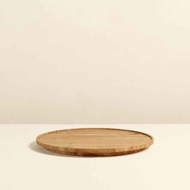 English Oak Tray, Round