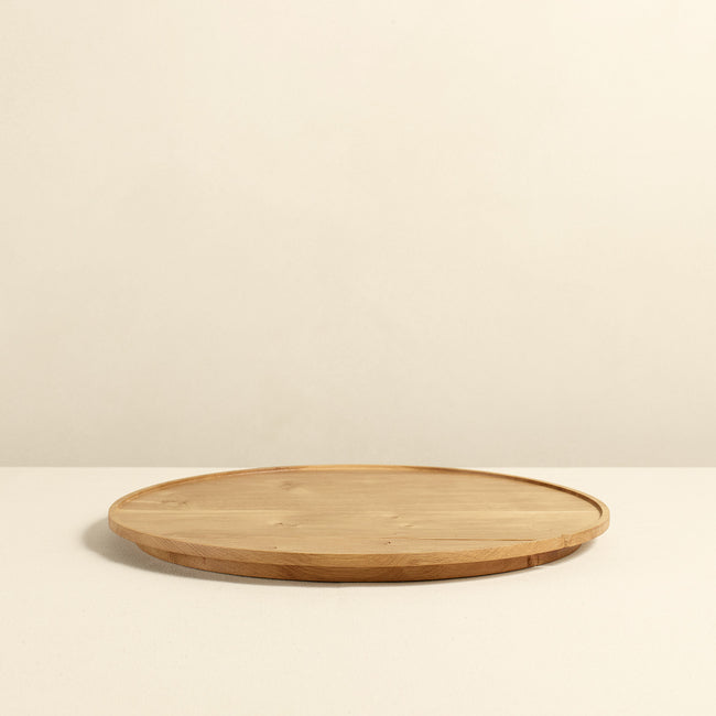English Oak Tray, Round