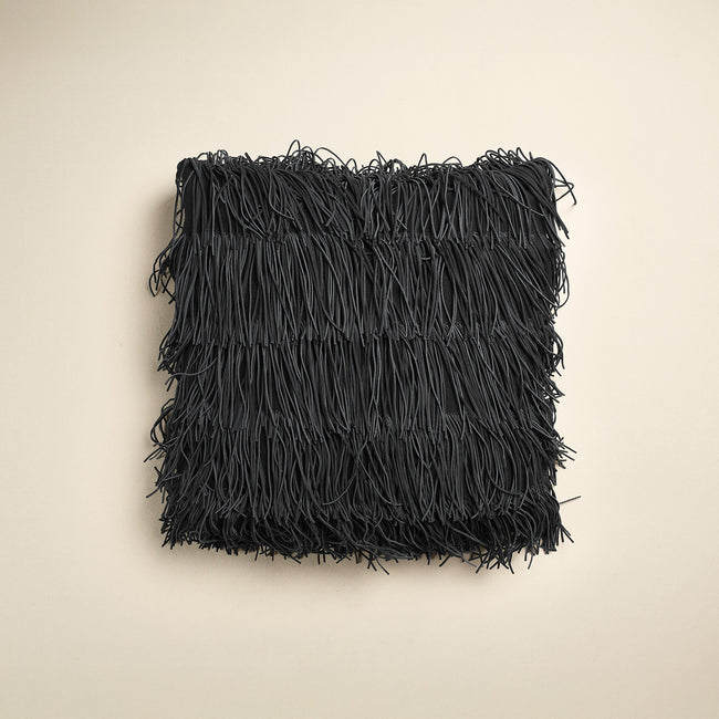 Fringe Suede Pillow