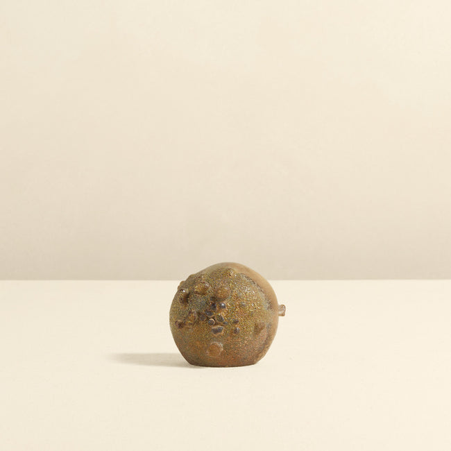 Carbonized Fired Glass Orb