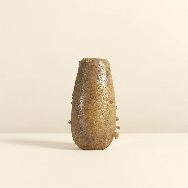 Carbonized Fired Glass Vase