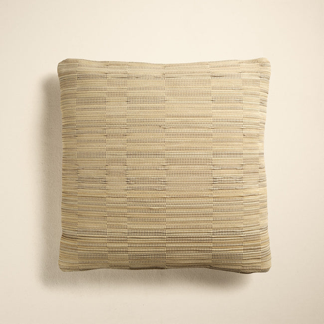 Leather & Suede Woven Pillow