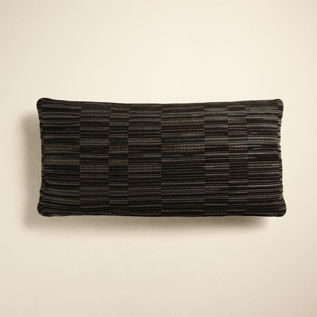 Leather & Suede Woven Pillow