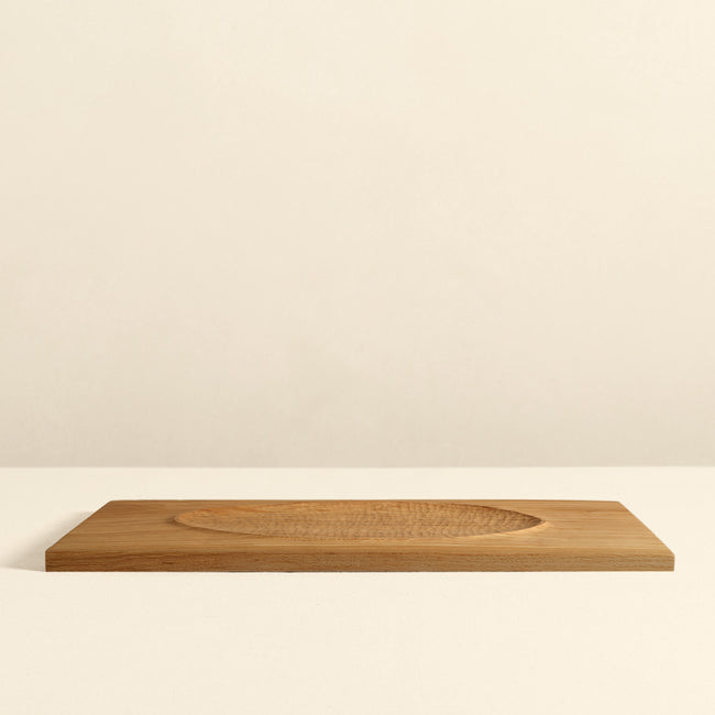 Hand Carved Oak Tray